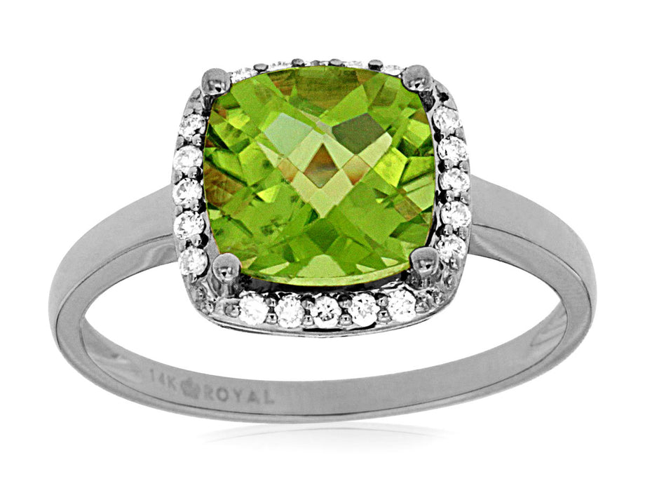 Gold Plated Jewelry Green Peridot Gemstone Ring at Rs 1000/piece in Jaipur